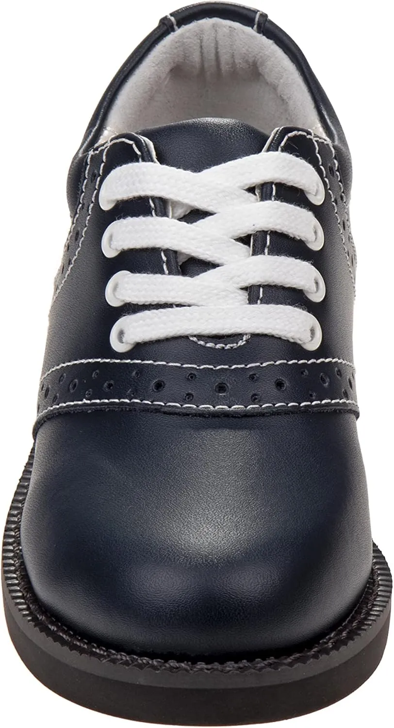 Josmo Unisex-Child Girls Oxfords Saddle Uniform School Leather Shoes
