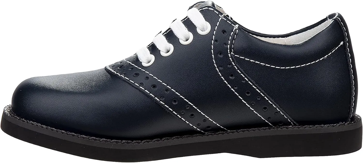 Josmo Unisex-Child Girls Oxfords Saddle Uniform School Leather Shoes