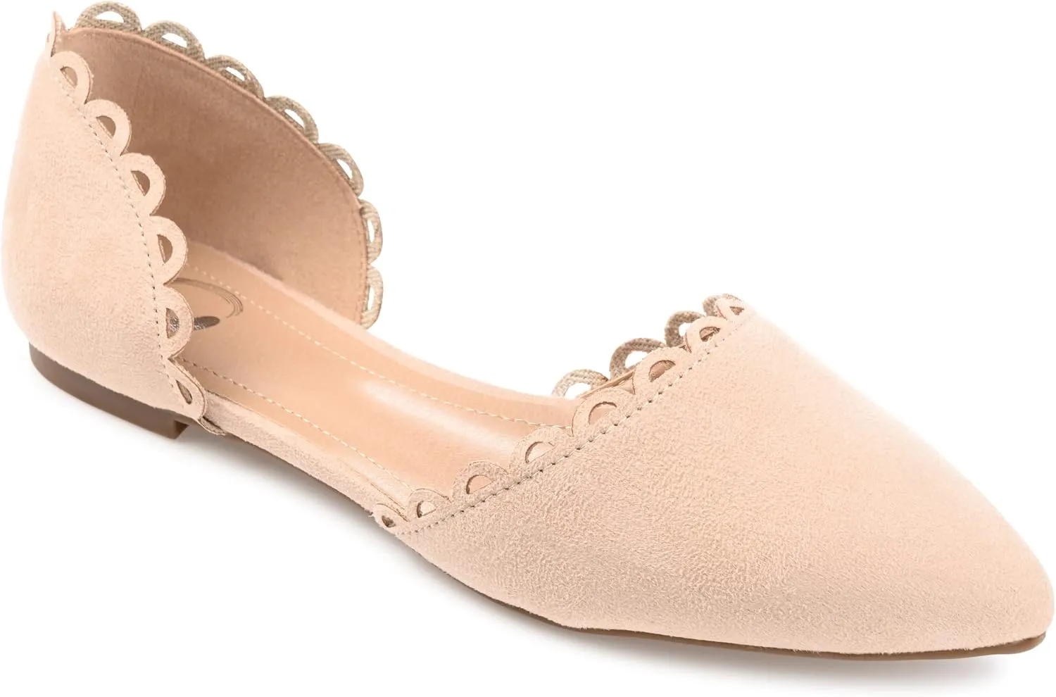 Journee Collection Womens Jezlin Faux Suede Pointed Toe D'Orsay