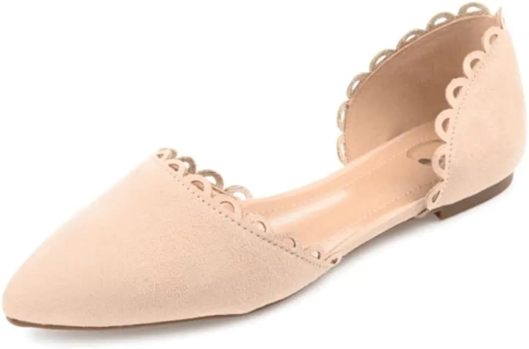 Journee Collection Womens Jezlin Faux Suede Pointed Toe D'Orsay