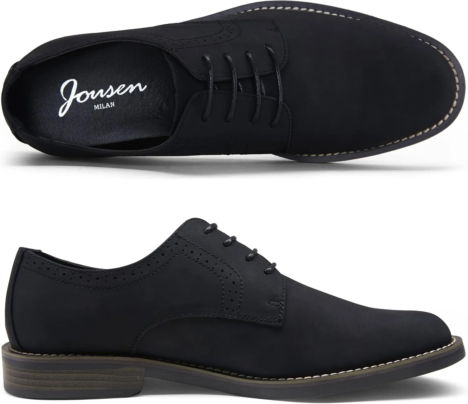 Jousen Men's Dress Shoes Retro Casual Dress Shoes for Men