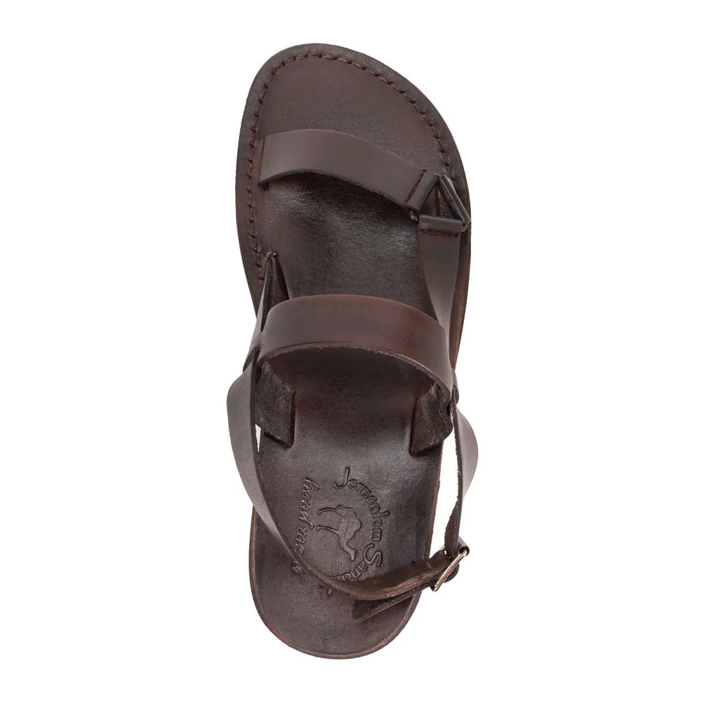 Jubal - Leather Open Toe Sandal | Brown