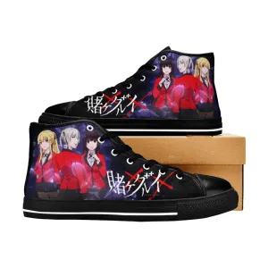 Kakegurui Compulsive Gambler Shoes High Top Sneakers for Kids and Adults