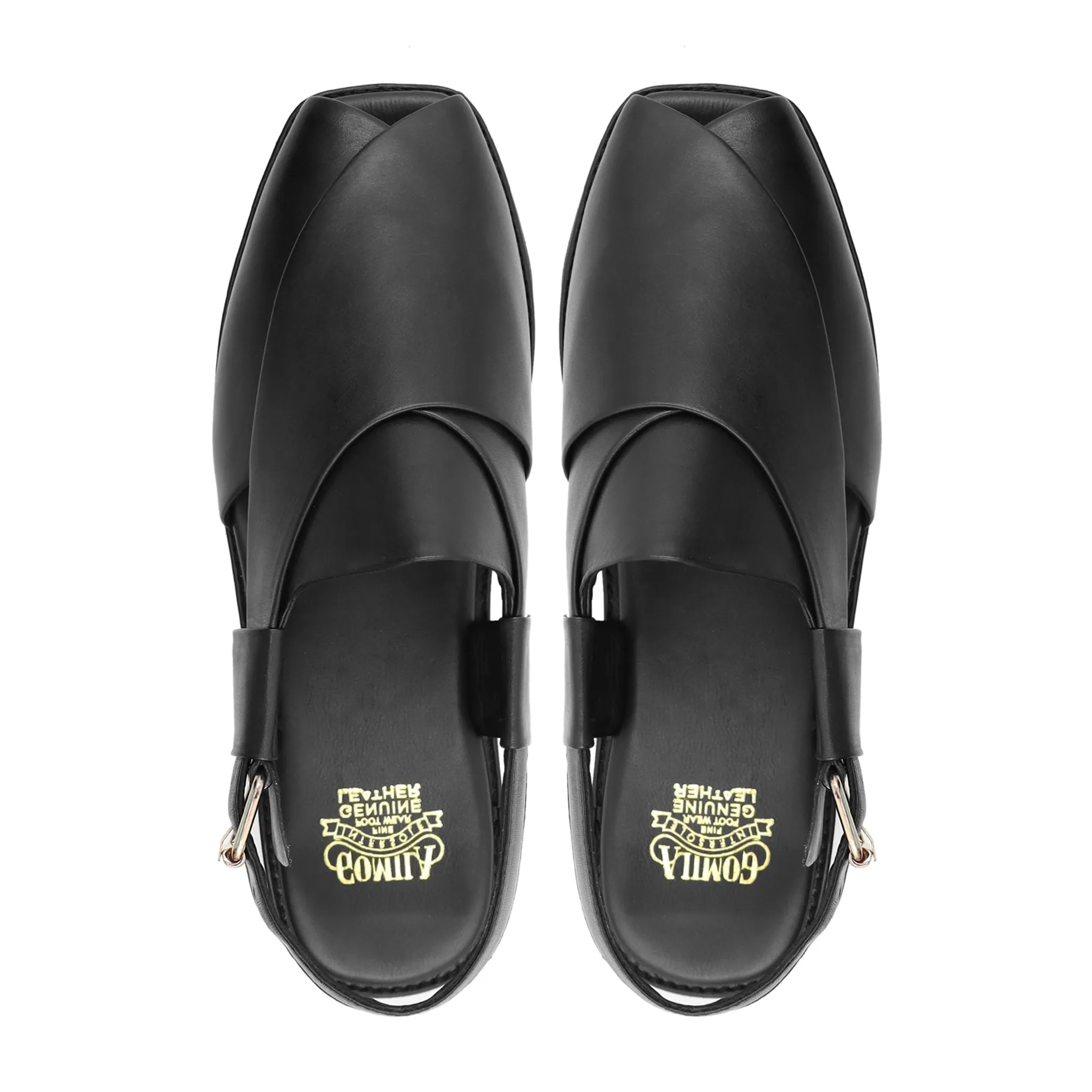 Kalambo - Men's Black Calf Leather Sandal