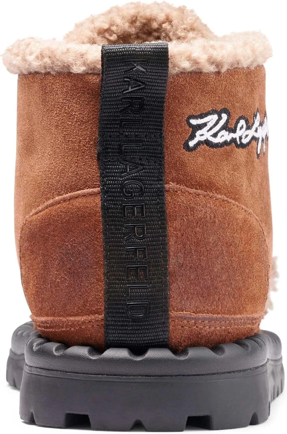 Karl Lagerfeld Paris Men's Suede Chukka Faux Shearling Lining Boot Combat