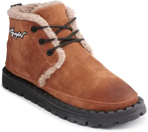 Karl Lagerfeld Paris Men's Suede Chukka Faux Shearling Lining Boot Combat