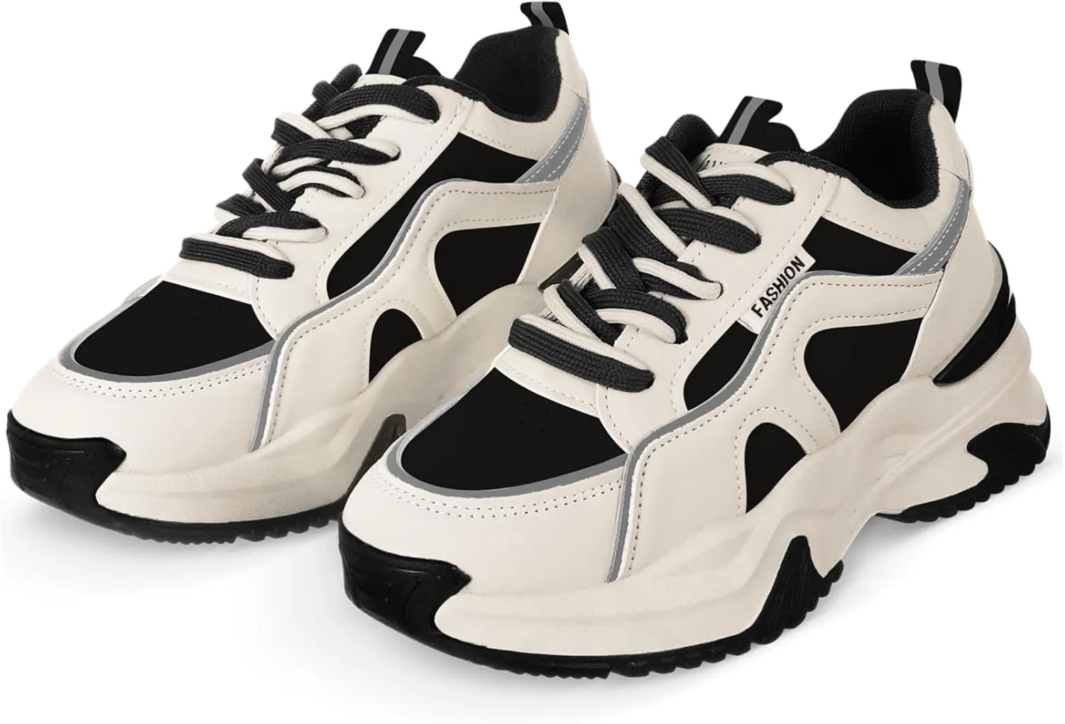 KICHOUSE 40 Size Leather Tennis Shoes Breathable Running Sneakers Stylish Court Shoes