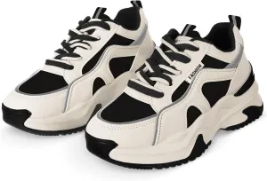 KICHOUSE 40 Size Leather Tennis Shoes Breathable Running Sneakers Stylish Court Shoes