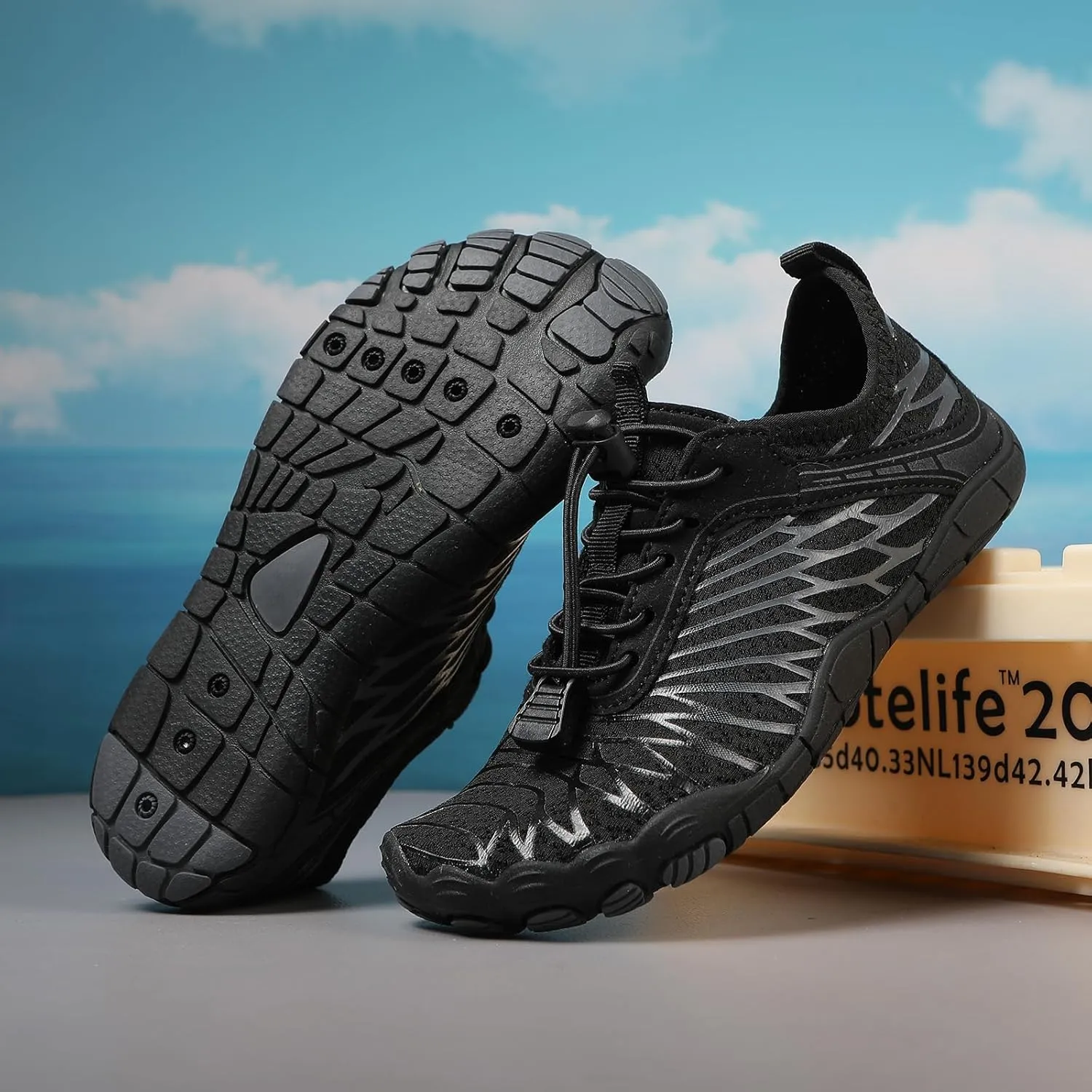 Kids Barefoot Shoes Toddler Boys Girls Sneakers Comfort Anti-Slip Walking Shoes Wide Toe Box Quick Dry Lightweigt Waterproof Breathable Shoes Non-Slip Hiking Footwear Shoes Barefoot Sneakers