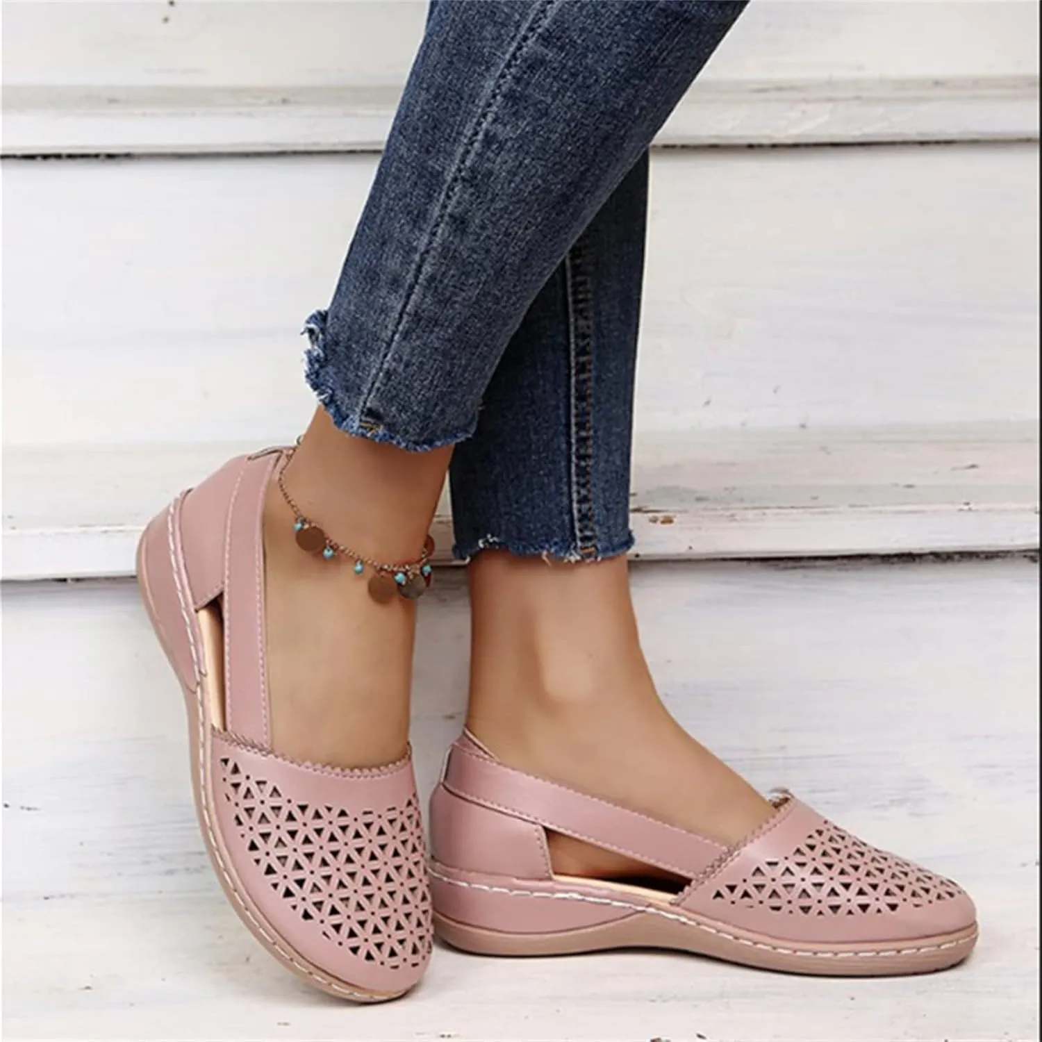 Ladmiple Shoes For Women Sneakers Trendy Fashion Slip On Low Top Walking Shoes Dressy Casual Summer Flats Canvas Loafers