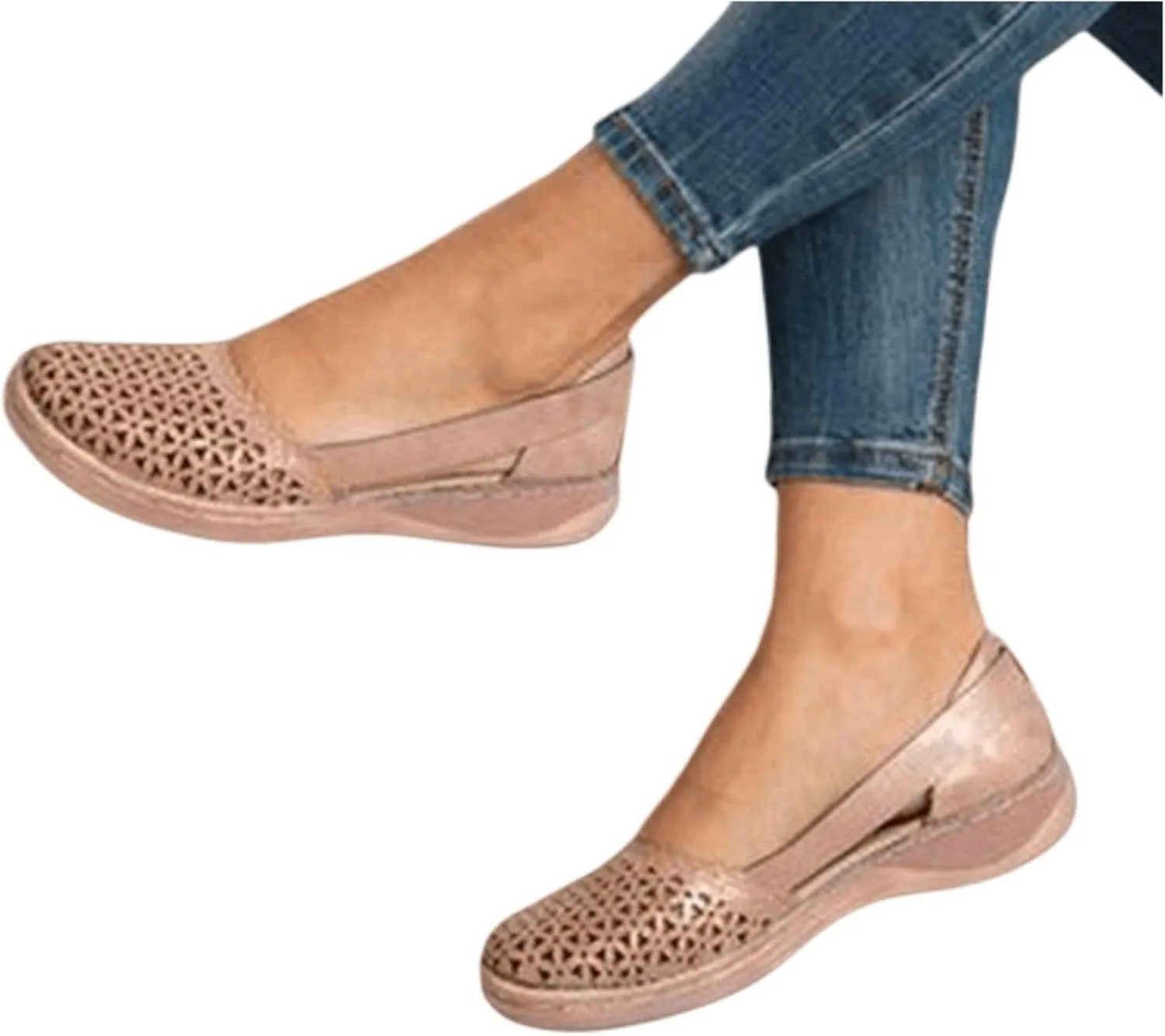 Ladmiple Shoes For Women Sneakers Trendy Fashion Slip On Low Top Walking Shoes Dressy Casual Summer Flats Canvas Loafers