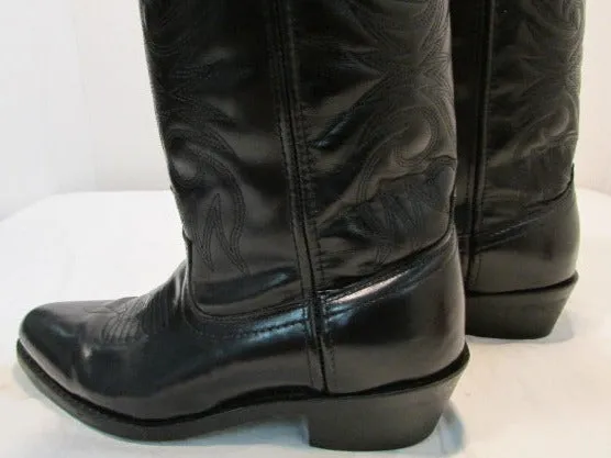 Laredo Black Trucker Western Boots