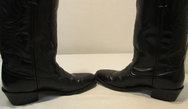 Laredo Black Trucker Western Boots