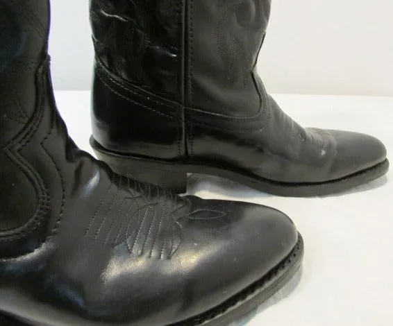 Laredo Black Trucker Western Boots
