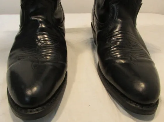 Laredo Black Trucker Western Boots