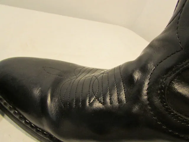 Laredo Black Trucker Western Boots