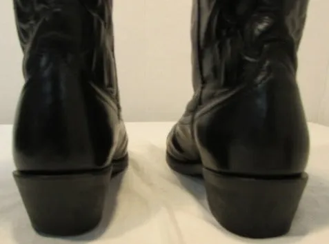 Laredo Black Trucker Western Boots