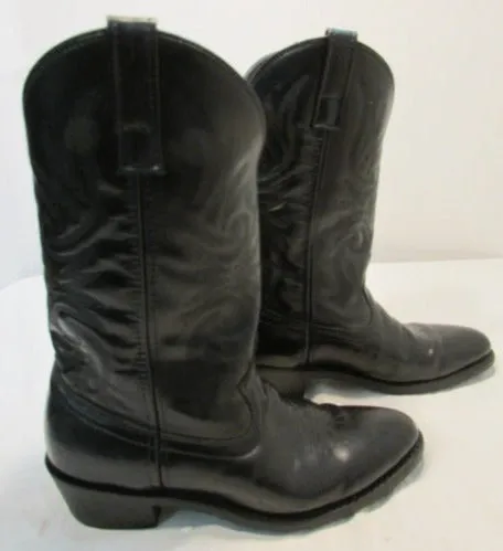 Laredo Black Trucker Western Boots