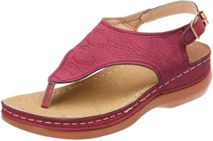 Lausiuoe Orthotic Sandals For Women Dressy Orthopedic Slides Comfort Plantar Fasciitis Arch Support Slip on Thong Flip Flops