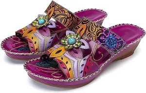 Lausiuoe Sandals Women Dressy Summer Flat Walking Comfortable Orthopedic Slippers Orthotic Casual Arch Support Slides Shoes
