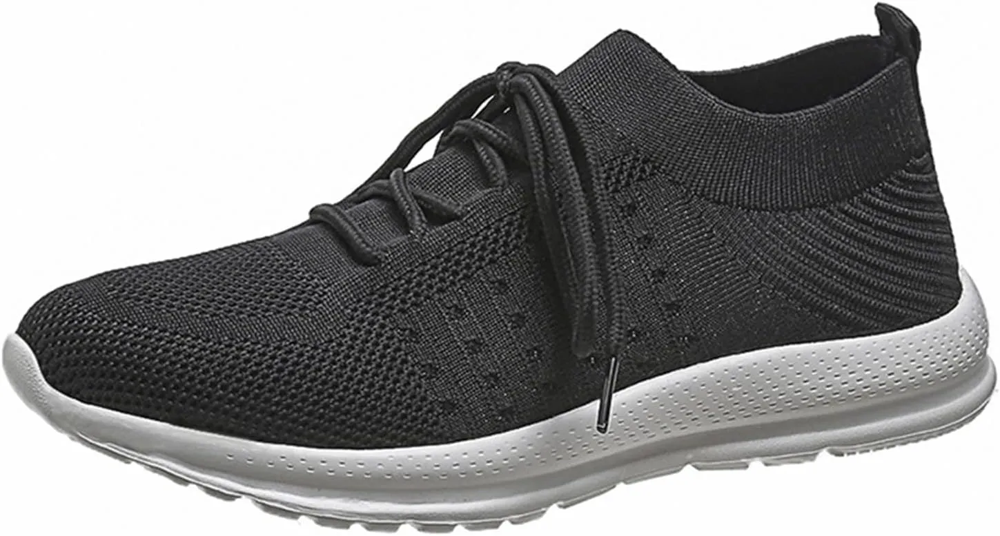 Lausiuoe Slip On Sneakers Women Wide Width Walking Tennis Shoes Running Slip On Lightweight Gym Athletic Workout Shoes