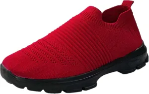 Lausiuoe Tennis Shoes Womens,Women's Casual Walking Shoes Breathable Mesh Work Slip-on Sneakers