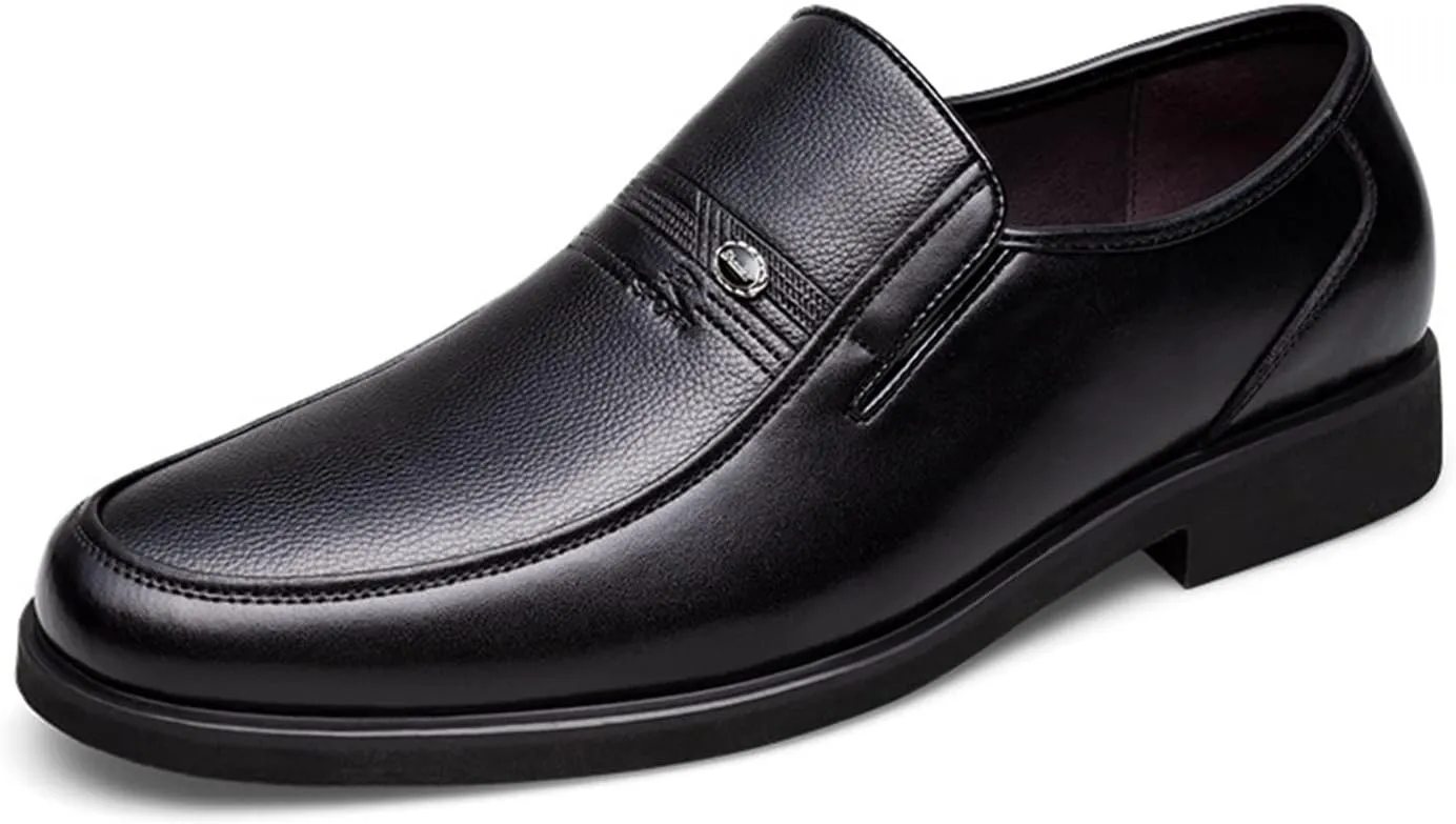 LAZIRO British Business Casual Men's Autumn and Winter Leather Shoes Breathable Soft Bottom Comfortable Loafers Formal Leather Shoes