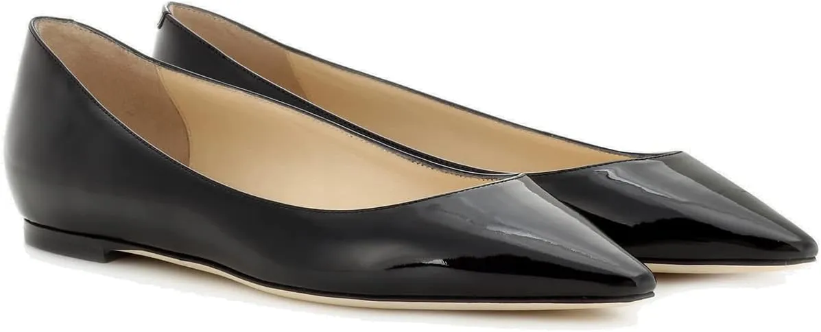 LEHOOR Women Comfortable Ballet Flats Shoes Pointed Closed Toe Slip On Suede Flats Pointy Toe Flat Heel Dress Shoes Spring Comfort Velvet Loafer Flats Casual Club Driver Dress Flats Classic 4-11 M US