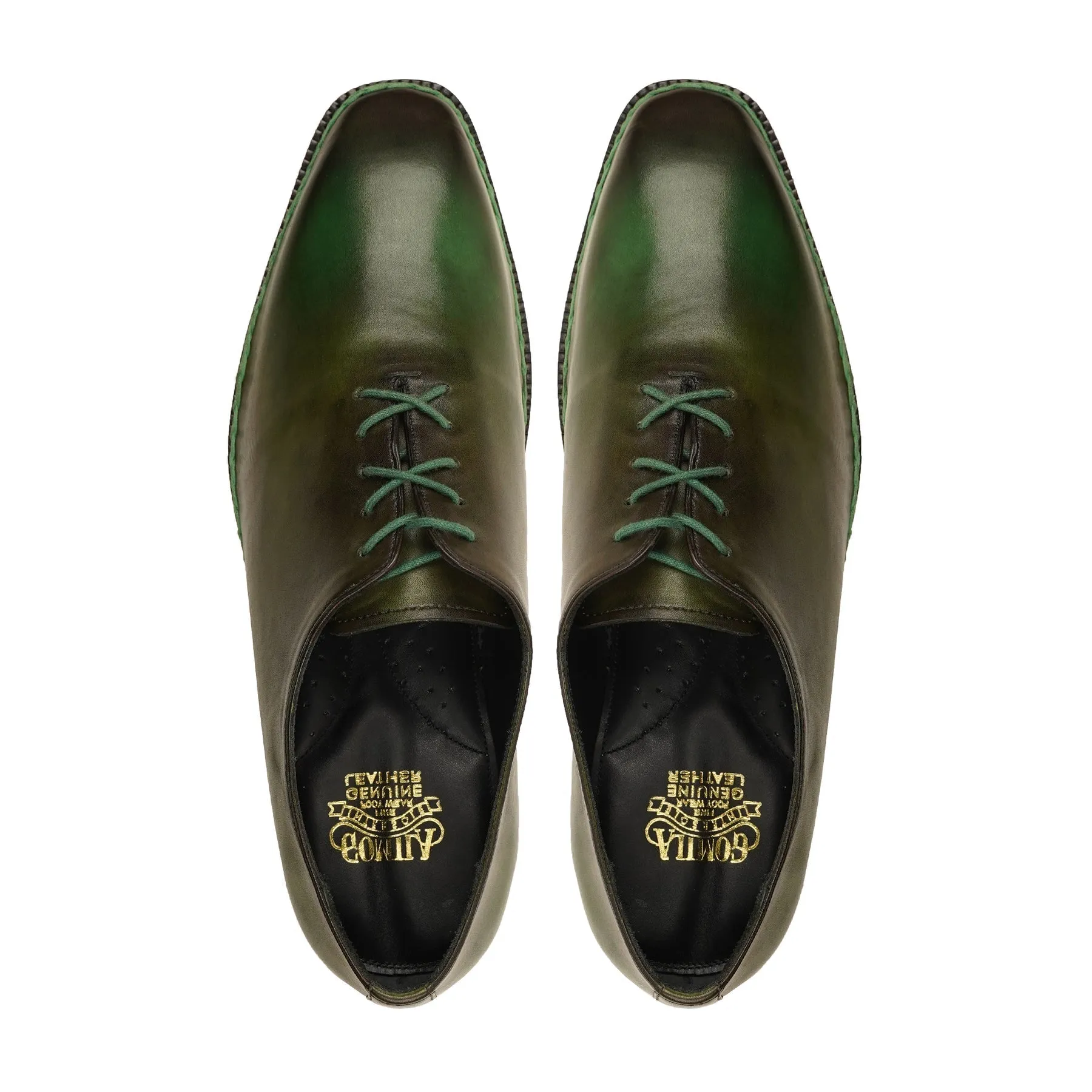 Lieksa - Men's Burnish Green Calf Leather Wholecut Shoe - Goodyear Welted