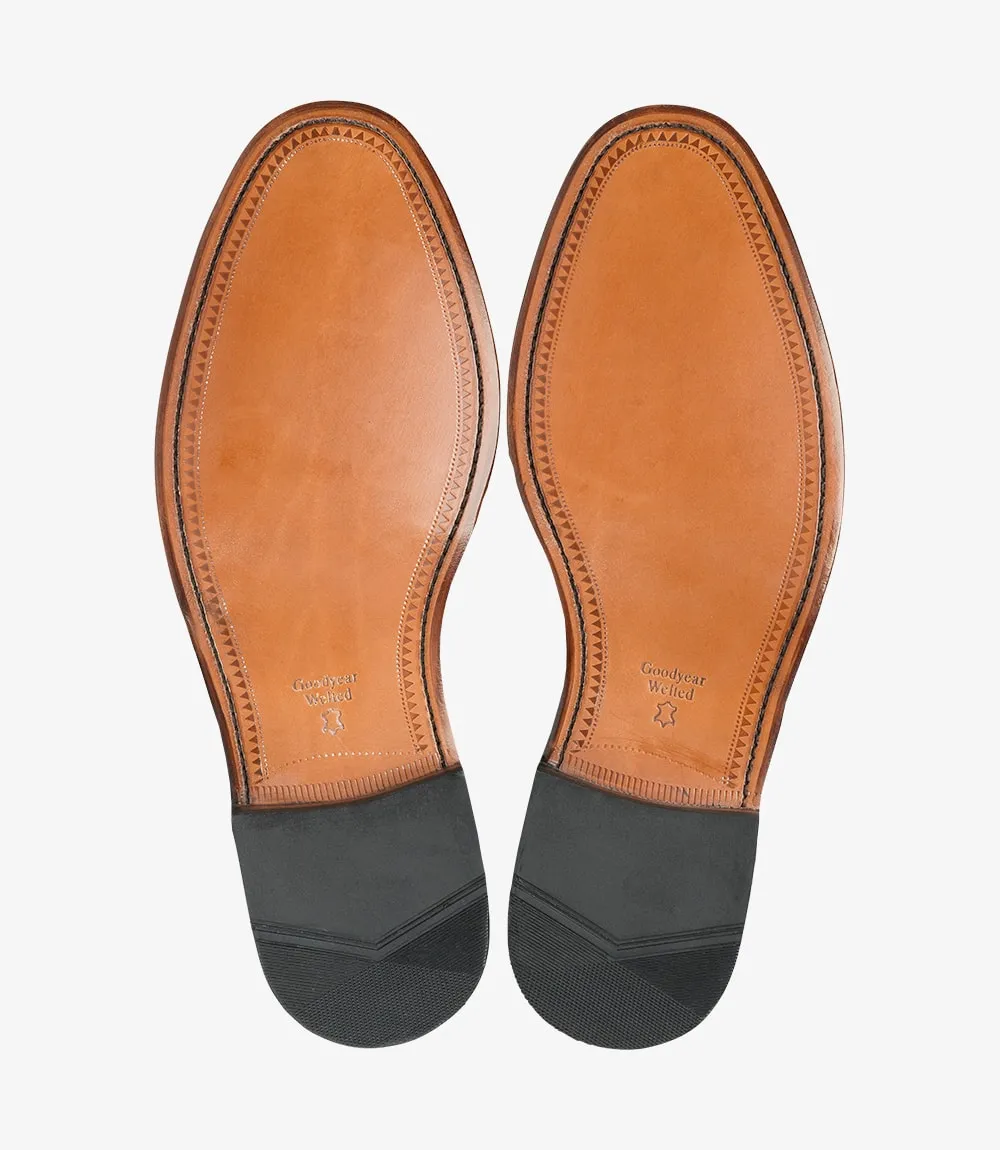 Loake Men's Drake Leather Derby Shoes Black