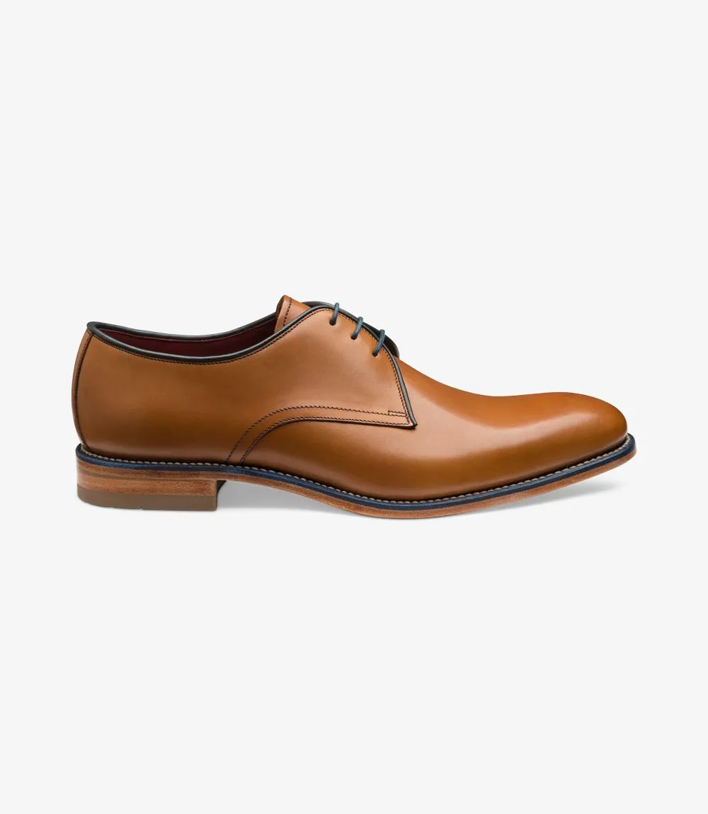 Loake Men's Drake Leather Derby Shoes Tan