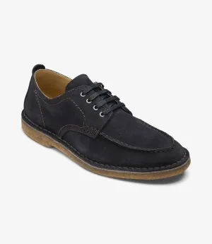 Loake Men's Jimmy Leather Plain-Tie Shoes Navy Blue Suede