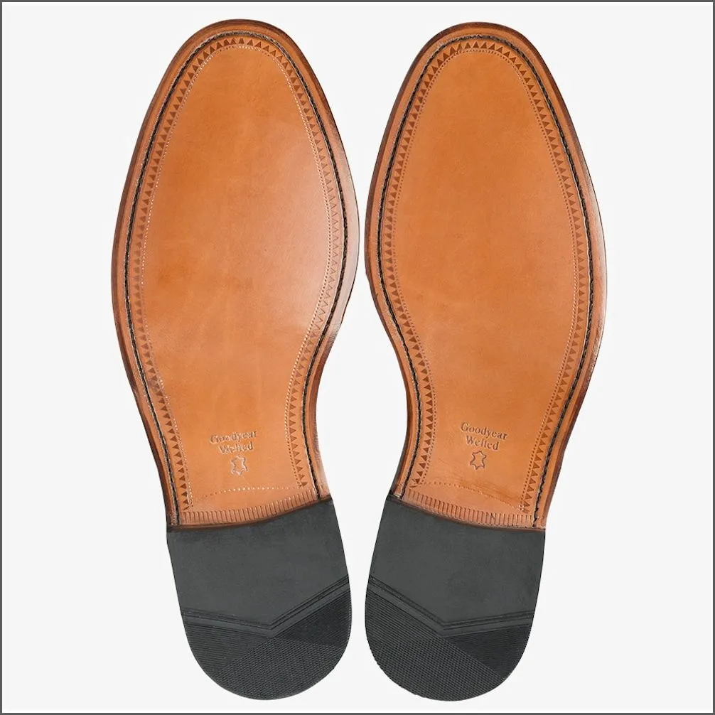Loake Regal Black Plain Tie Shoe@