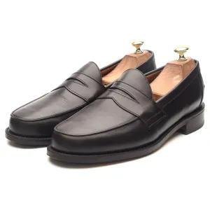 'Madrid' Dark Brown Leather Loafers UK 8.5 F