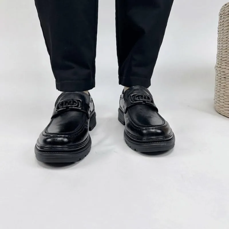 Mans Loafers Leather Shoes for Driving Walking Wedding Outdoor Indoor Size Suitable for All Seasons