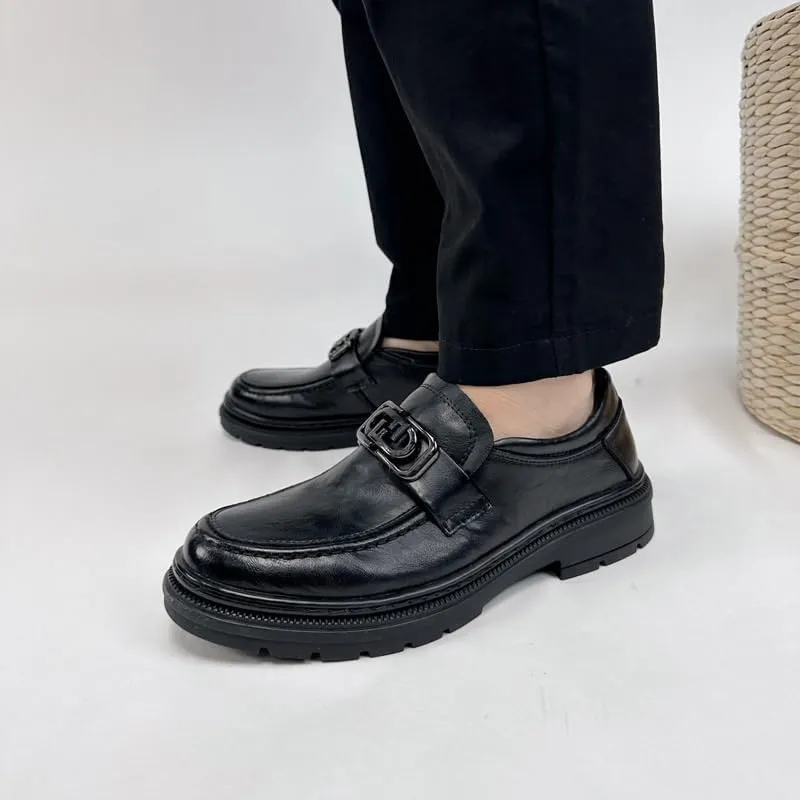 Mans Loafers Leather Shoes for Driving Walking Wedding Outdoor Indoor Size Suitable for All Seasons
