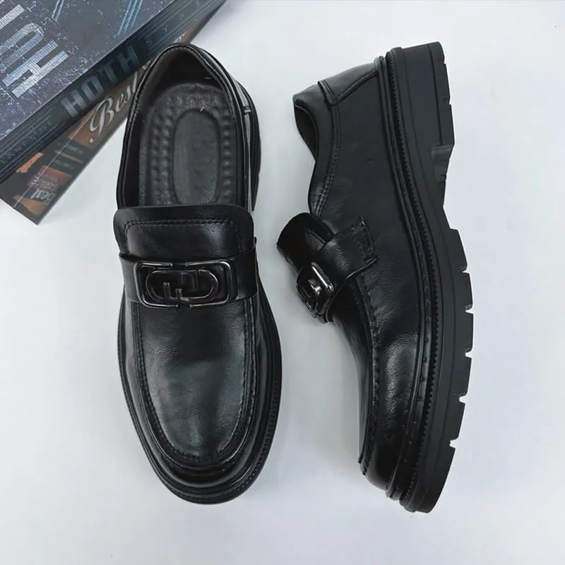 Mans Loafers Leather Shoes for Driving Walking Wedding Outdoor Indoor Size Suitable for All Seasons