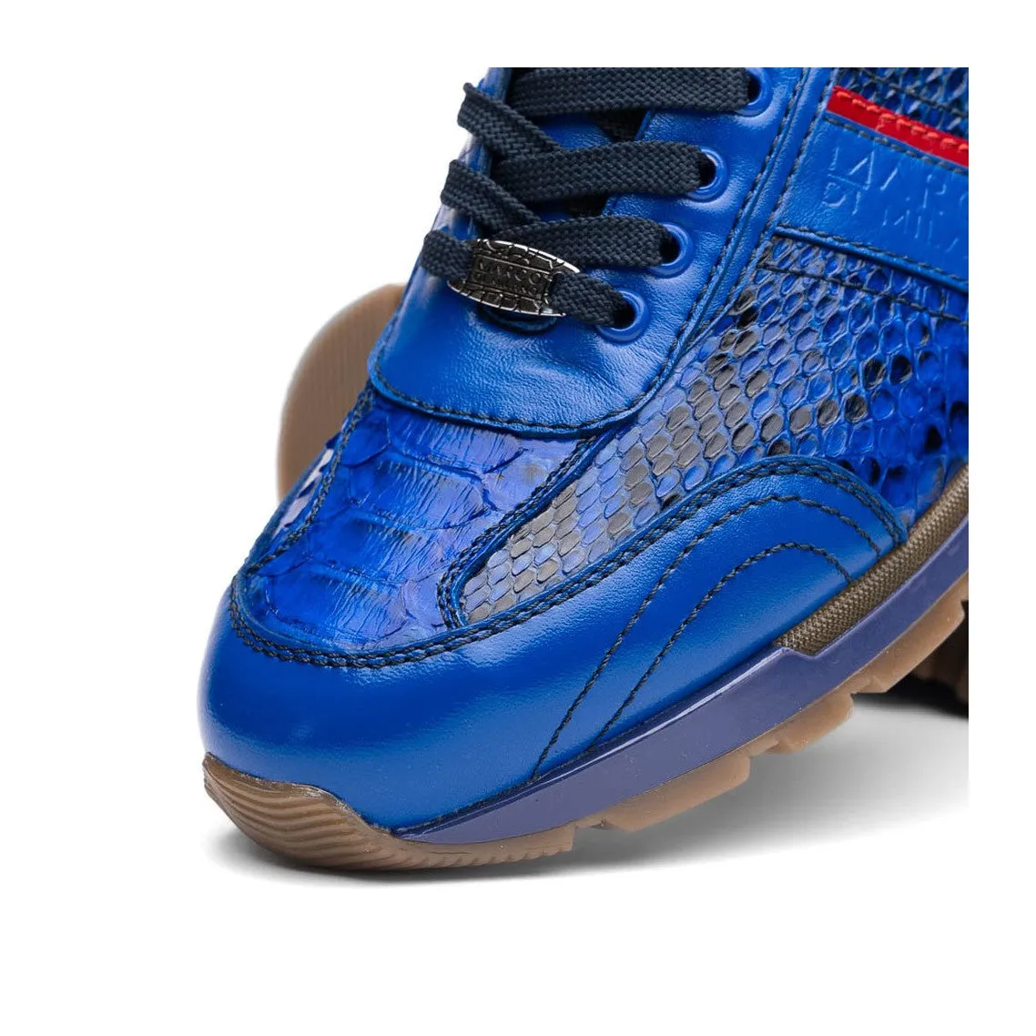 Marco Di Milano Brescia Men's Shoes Genuine Snake Skin / Calf-Skin Leather Sneakers (MDM1124)