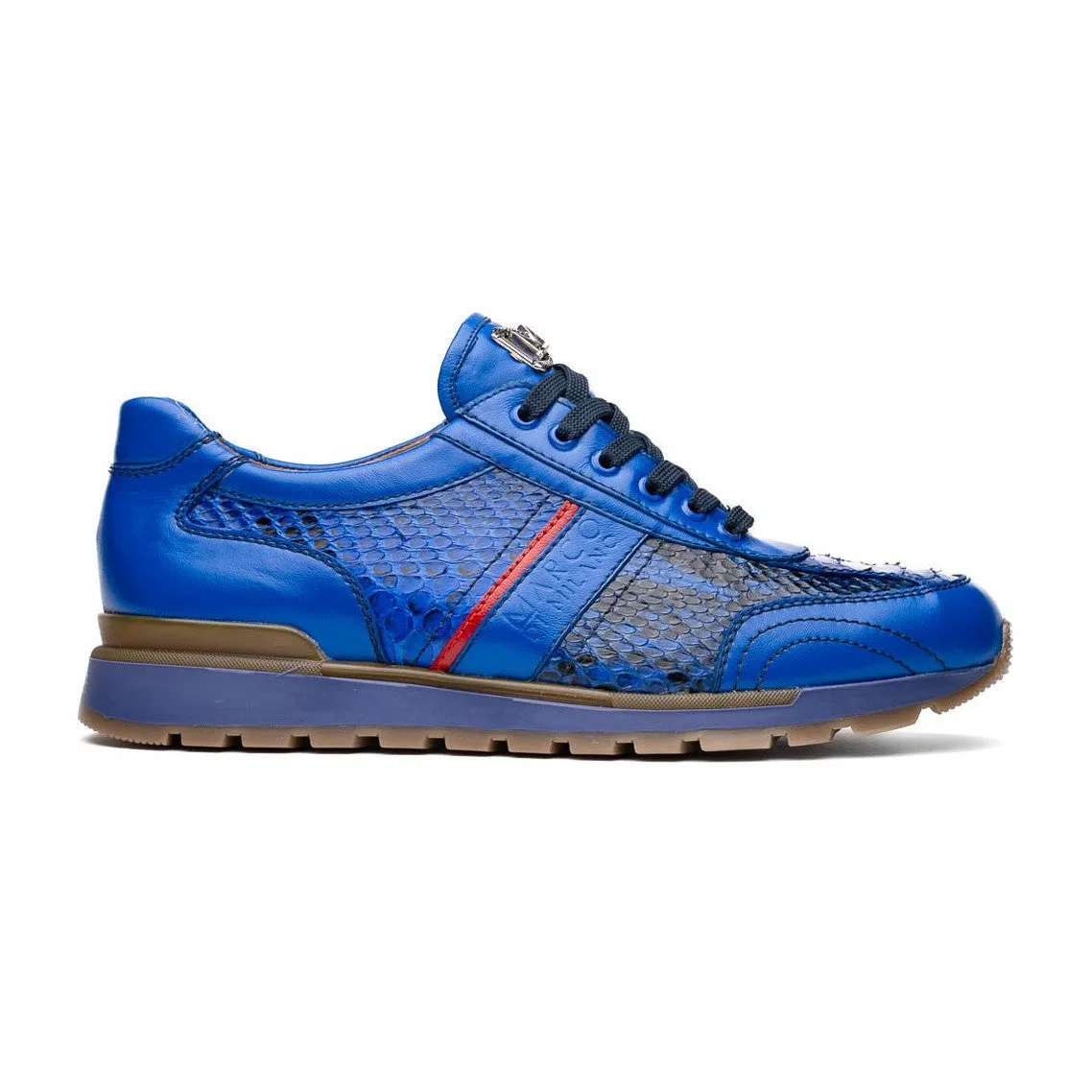Marco Di Milano Brescia Men's Shoes Genuine Snake Skin / Calf-Skin Leather Sneakers (MDM1124)