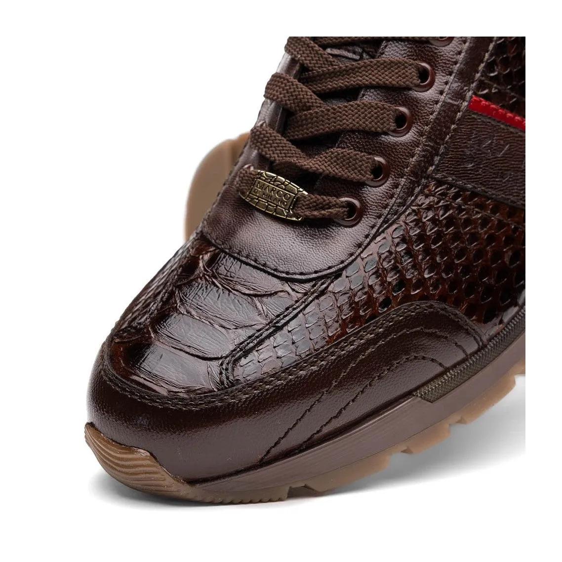 Marco Di Milano Brescia Men's Shoes Genuine Snake Skin / Calf-Skin Leather Sneakers (MDM1124)