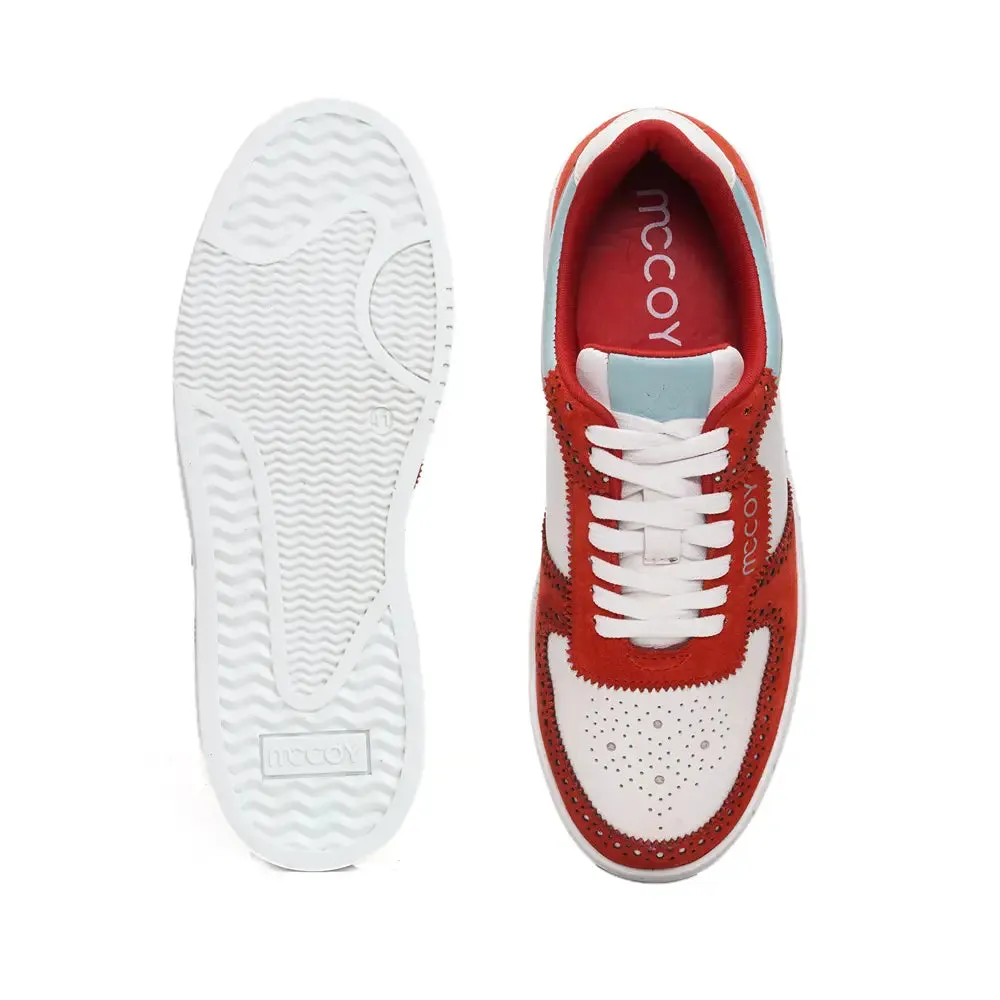 Mccoy Luka Suede Men's Sneakers Orange & White