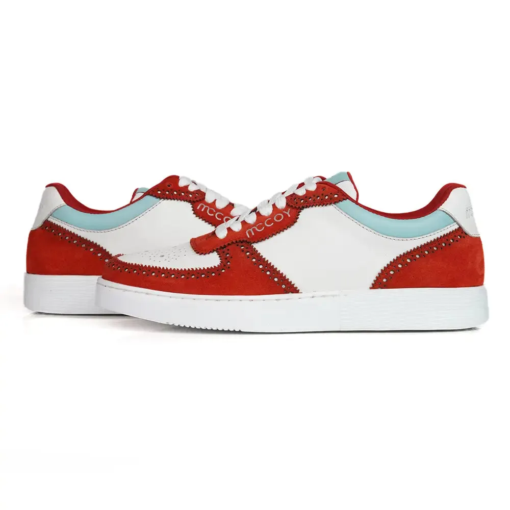 Mccoy Luka Suede Men's Sneakers Orange & White