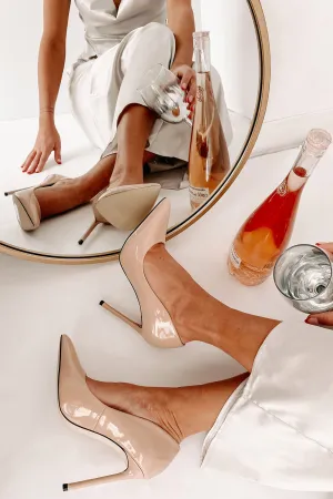 Mean Business Patent Heels (Nude)