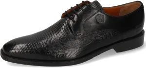 Melvin & Hamilton Men's Black Martin 1 Leather Oxford Shoes 39 EU