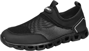 Memory Foam Versatile Shoes for Men Comfortable Breathable Lightweight Tennis Shoe Elastic Fly Woven Mesh Shoes