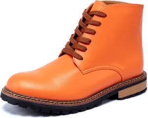 Men Leather Boots Plus Size High Top Oxford Dress Boots Leather Chukka Ankle Boot Business Shoes for Men