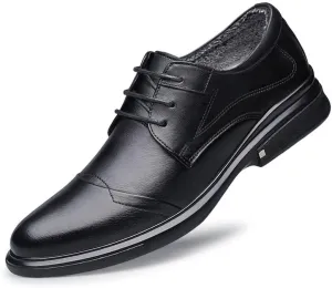 Men Leather Shoes for Men Dress Shoes Slip On Business Comfortable Increase Wedding Loafers Classic Modern Formal Leather Shoes Casual