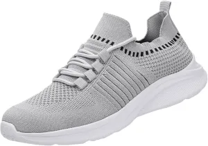 Men Shoes Summer Lightweight Breathable Lace Up Casual Shoes Casual Running Sneaker for Men Walking
