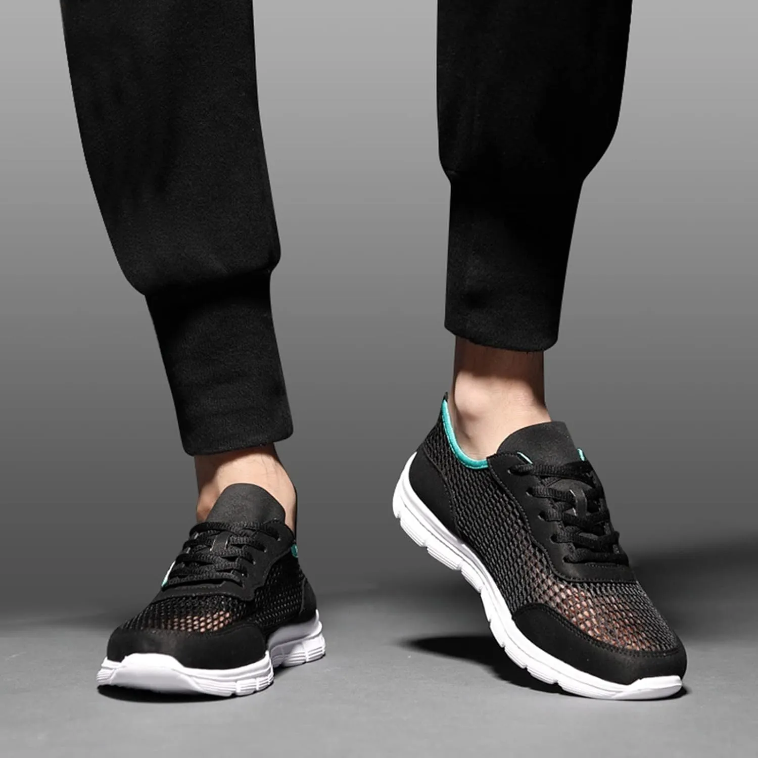 Men Summer Lightweight Breathable Casual Shoes Mesh Casual Running Shoes Mens Sneaker Shoes Size 12, 9