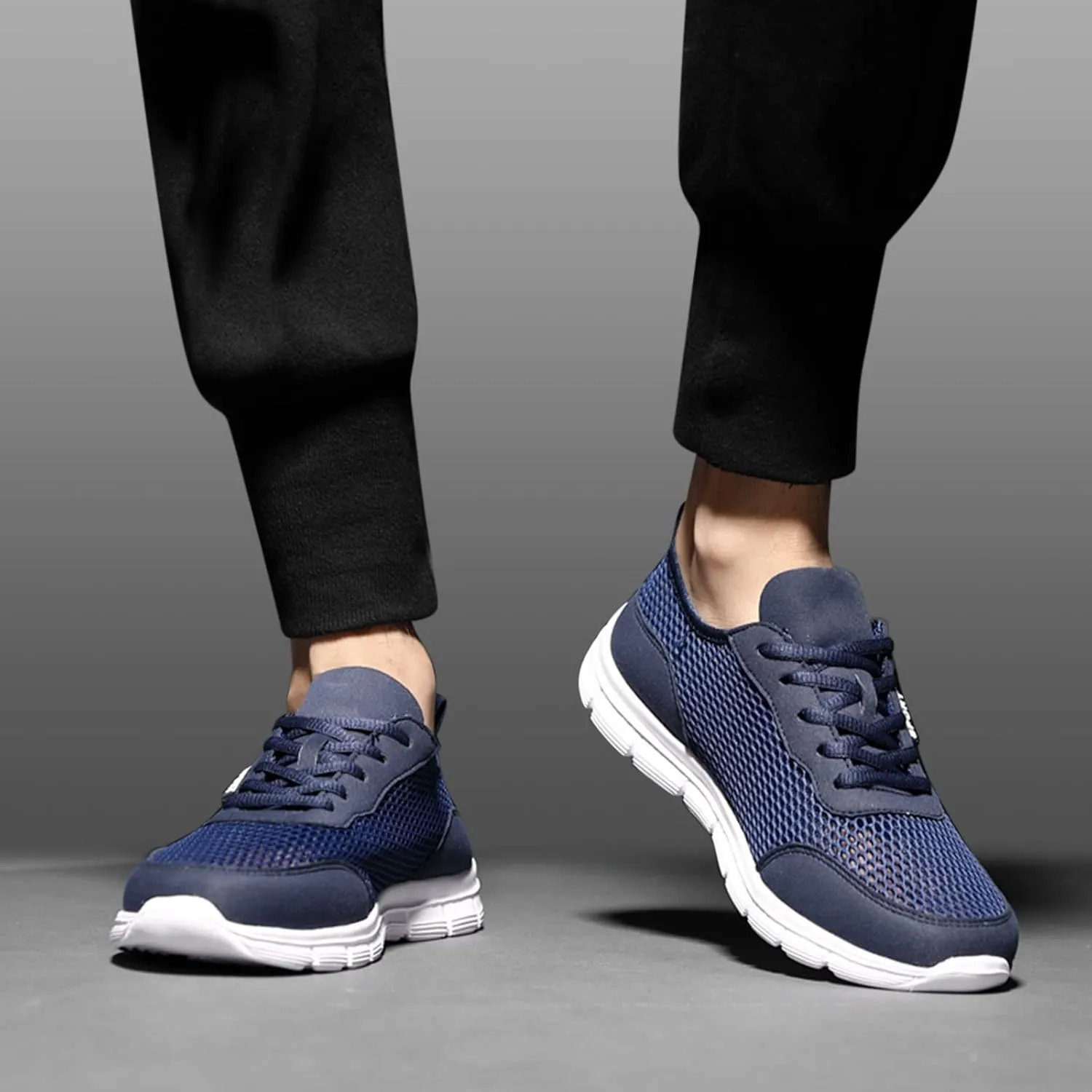 Men Summer Lightweight Breathable Casual Shoes Mesh Casual Running Shoes Mens Sneaker Shoes Size 12, 9